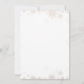 Gemütliche Winterkakao und Cookies Babydusche Einladung (Rückseite)