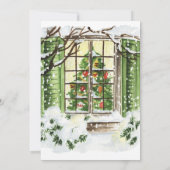 Gemütliche Winterlandschaft Holiday Housewarming P Einladung (Rückseite)