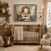 Gemütliche Wintermühle & Fuchs | Whimsical Woodlan Poster