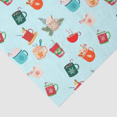 Gemütliche Winterschokolade mit festlicher Kakao Seidenpapier (Ausschnitt)