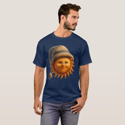 Gemütliche Wintersonne ☀️🧣 T-Shirt (Vorne ganz)