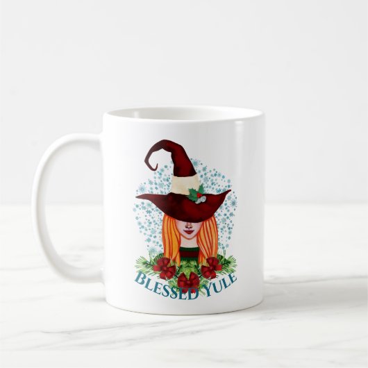 Gemütliche Wintersonnenwende Feiertag Rostiges Wei Kaffeetasse (Links)