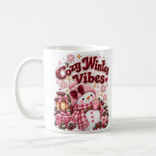 Gemütliche Winterstimmung Süße Schneemann-Personal Kaffeetasse