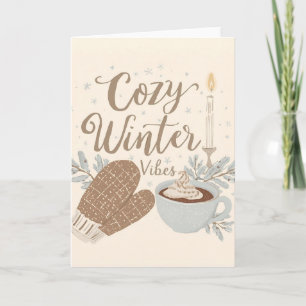 Gemütliche Winterstimmung – Warmes & Minimalistisc Karte