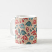 Gemütliche Wintersüßer, Hats, Skarven und Zähne Kaffeetasse (Vorderseite Links)
