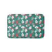 Gemütliche Winterweihnachtszittern im Grünen Badematte (Vorderseite)