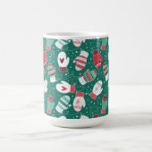 Gemütliche Winterweihnachtszittern im Grünen Kaffeetasse (Mittel)