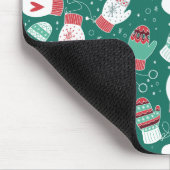 Gemütliche Winterweihnachtszittern im Grünen Mousepad (Ecke)