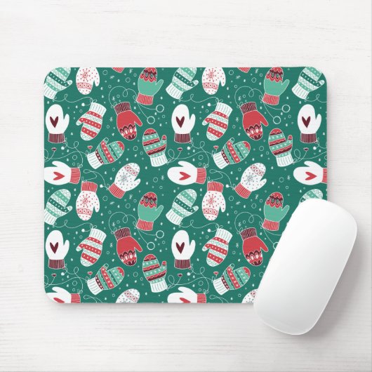 Gemütliche Winterweihnachtszittern im Grünen Mousepad (Mit Mouse)