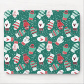 Gemütliche Winterweihnachtszittern im Grünen Mousepad (Vorne)