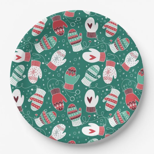 Gemütliche Winterweihnachtszittern im Grünen Pappteller (Vorderseite)