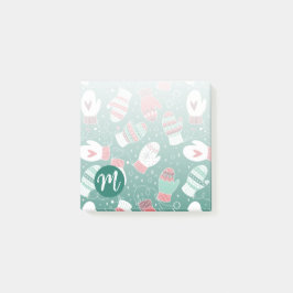 Gemütliche Winterweihnachtszittern im Grünen Post-it Klebezettel