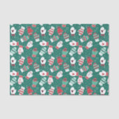 Gemütliche Winterweihnachtszittern im Grünen Seidenpapier (Vorderseite)