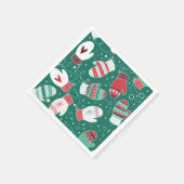 Gemütliche Winterweihnachtszittern im Grünen Serviette (Ecke)