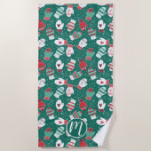 Gemütliche Winterweihnachtszittern im Grünen Strandtuch (Vorderseite)