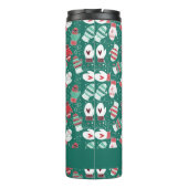 Gemütliche Winterweihnachtszittern im Grünen Thermosbecher (Rückseite)