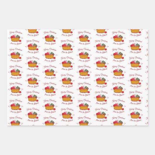 Gemütliche Zuhause Rustikale Weihnachten Geschenkpapier Set (Vorderseite 2)