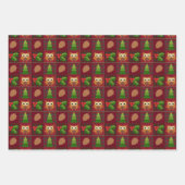 Gemütliche Zuhause Rustikale Weihnachten Geschenkpapier Set (Vorderseite)