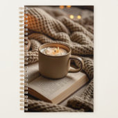 Gemütlicher Abend mit Kerzen und Decken Planer (Vorderseite)