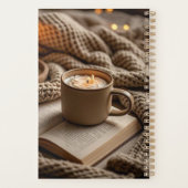 Gemütlicher Abend mit Kerzen und Decken Planer (Rückseite)