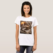 Gemütlicher Abend mit Kerzen und Decken T-Shirt (Vorne ganz)