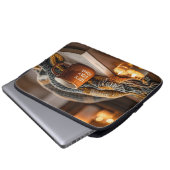 Gemütlicher Abend mit Kerzenlicht Laptopschutzhülle (Vorne Knopf)