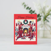 Gemütlicher afrikanischer Familienurlaub Postkarte (Stehend Vorderseite)