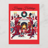 Gemütlicher afrikanischer Familienurlaub Postkarte (Vorderseite)