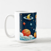 Gemütlicher Astronaut-Teddy-Becher Kaffeetasse (Links)