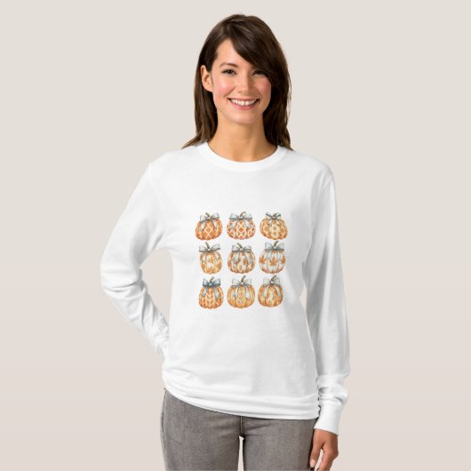 Gemütlicher Autumn Pumpkin T-Shirt (Vorne ganz)