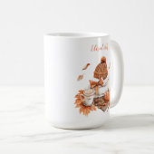 Gemütlicher Autumnal Szene Warme ästhetische Soft Kaffeetasse (VorderseiteRechts)