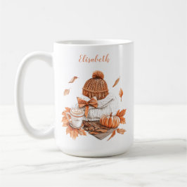 Gemütlicher Autumnal Szene Warme ästhetische Soft  Kaffeetasse