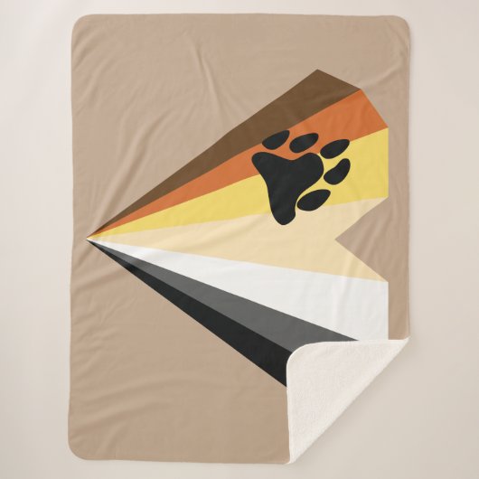 Gemütlicher Bärenpride Sherpa Blanket Sherpadecke (Vorderseite)