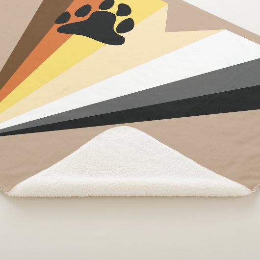 Gemütlicher Bärenpride Sherpa Blanket Sherpadecke (3/4)