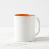 Gemütlicher Bartdrache - Drache in Decke Kaffee Zweifarbige Tasse (VorderseiteRechts)