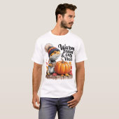 Gemütlicher, bärtiger Drache mit Kaffee T-Shirt (Vorne ganz)