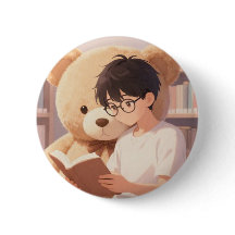 Gemütlicher Bibliotheksjunge & Riesiger Teddybär b