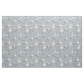 Gemütlicher Blauer Winter auf Grau Stoff (Fat Quarter (45,7 x 55,9 cm))