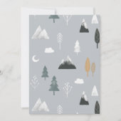 Gemütlicher blauer Winter im nordischen Dorf Dankeskarte (Vorderseite)