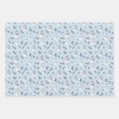 Gemütlicher Blue Winter auf Eisblau Geschenkpapier Set (Vorderseite 3)