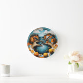 Gemütlicher Canal Runde Wanduhr (Zuhause)