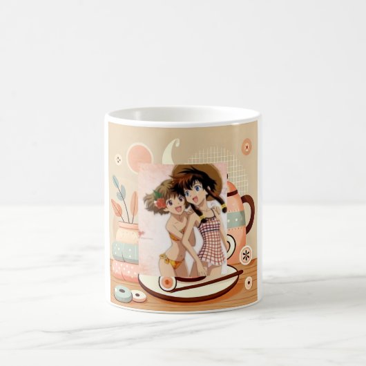 Gemütlicher Cartoon Tee Set für Teeliebhaber - Mod Kaffeetasse (Mittel)