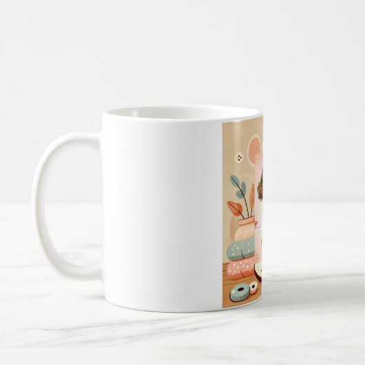 Gemütlicher Cartoon Tee Set für Teeliebhaber - Mod Kaffeetasse (Links)