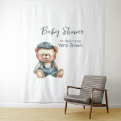 Gemütlicher, charmanter Babydusche Hintergrund Wandteppich (Beispiel)