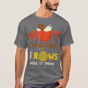 Gemütlicher Cholocalte und Reihen beim Schnee Knet T-Shirt