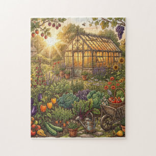 Gemütlicher Cottagecore-Botanik-Gemeinschaftsgarte Puzzle