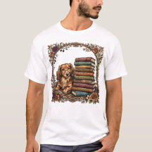 Gemütlicher Dachshund-Buchclub Retro Wiener Dog Le