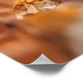 Gemütlicher Eichhörnchen Herbst Kunst Druck, Herbs Poster (Ecke)