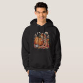 Gemütlicher Fall Bartagame mit Kaffeekunst Hoodie (Vorne ganz)