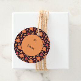 Gemütlicher Fall Geschenkanhänger